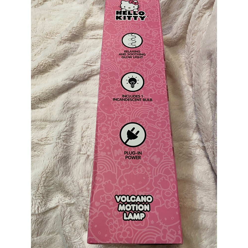Hello Kitty Volcano Motion Lamp Pink White Lava Light Sanrio 16 Inch 30W Bulb - Picture 5 of 6